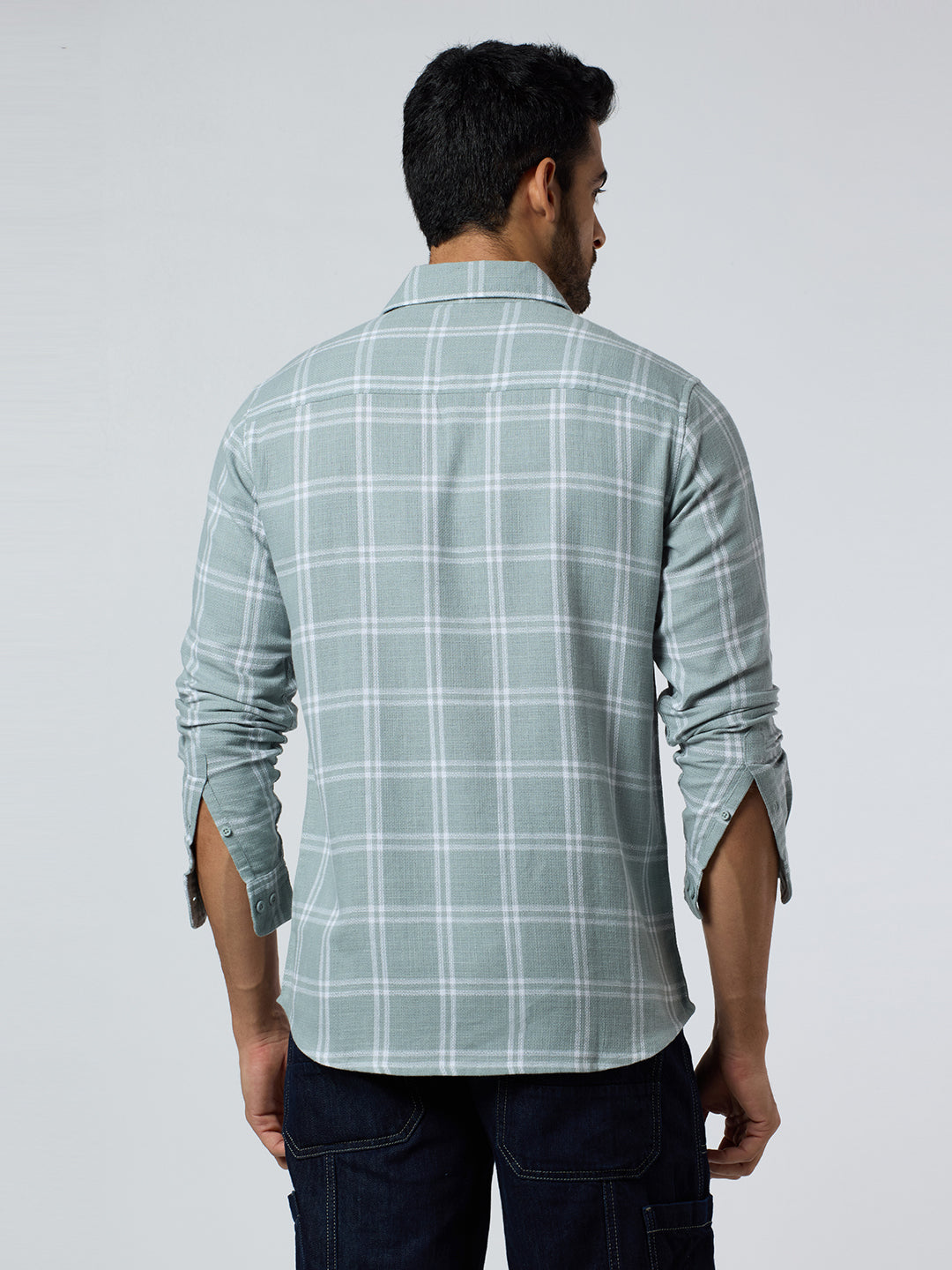 Amber Checkered Shirt Green