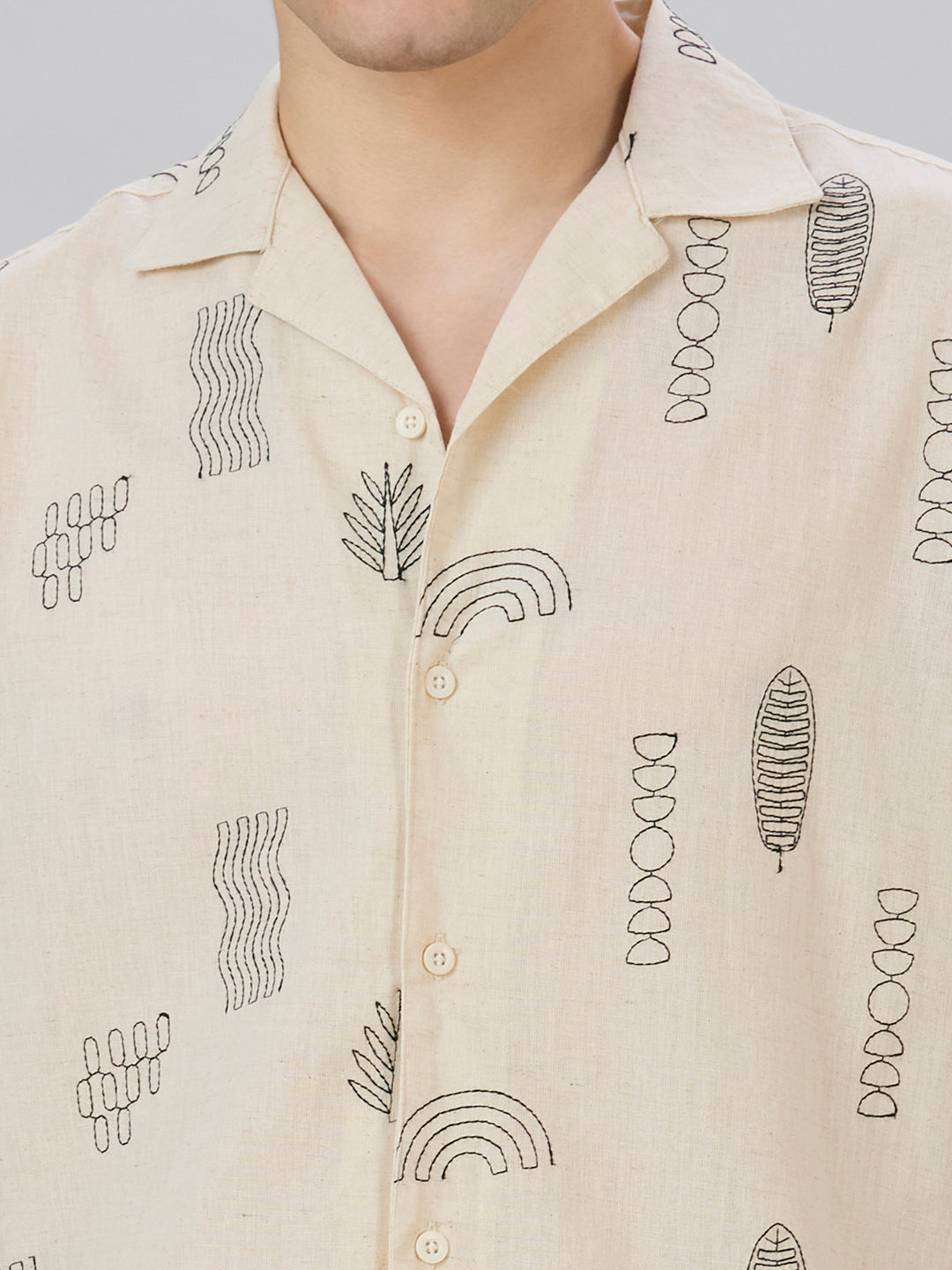 Clay Embroidered Shirt