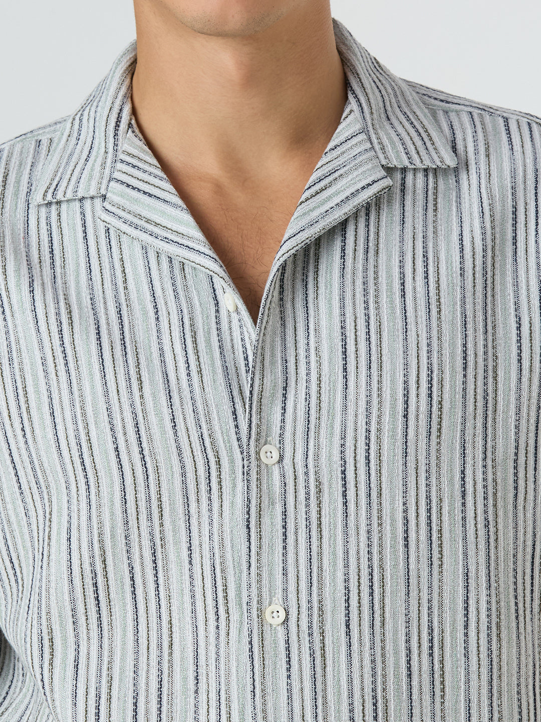 Shore Striped Shirt Green