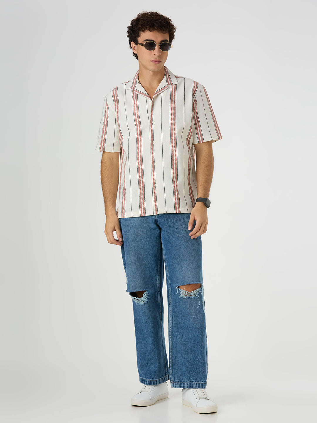 Starlane Striped Shirt Red