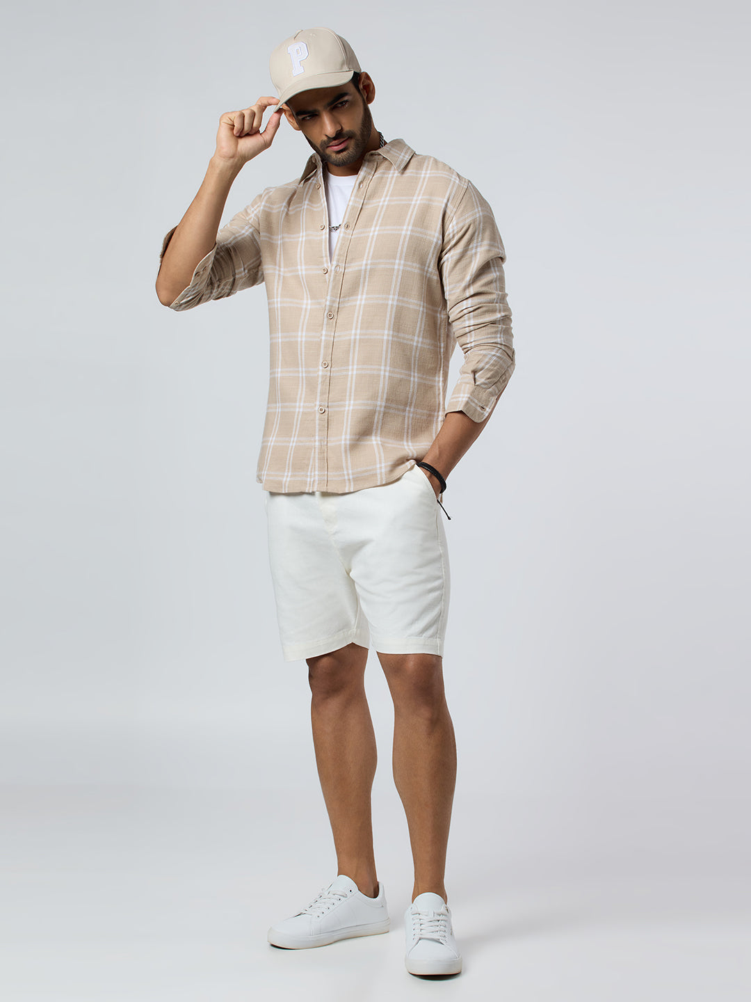 Amber Checkered Shirt Brown