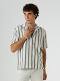Beam Striped Shirt Green