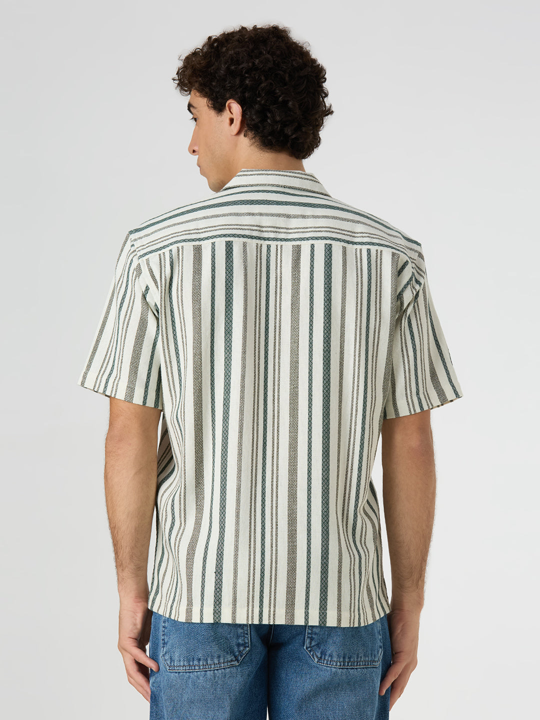 Dash Striped Shirt Green