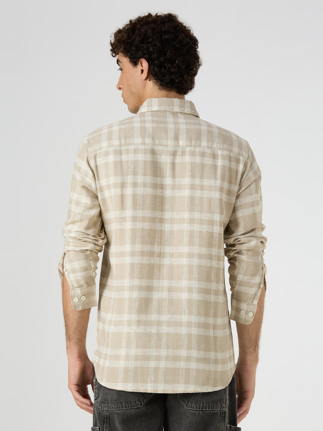 Harbor Checkered Shirt Beige