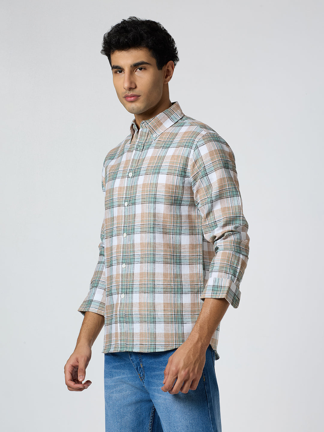 Java Checkered Shirt Green