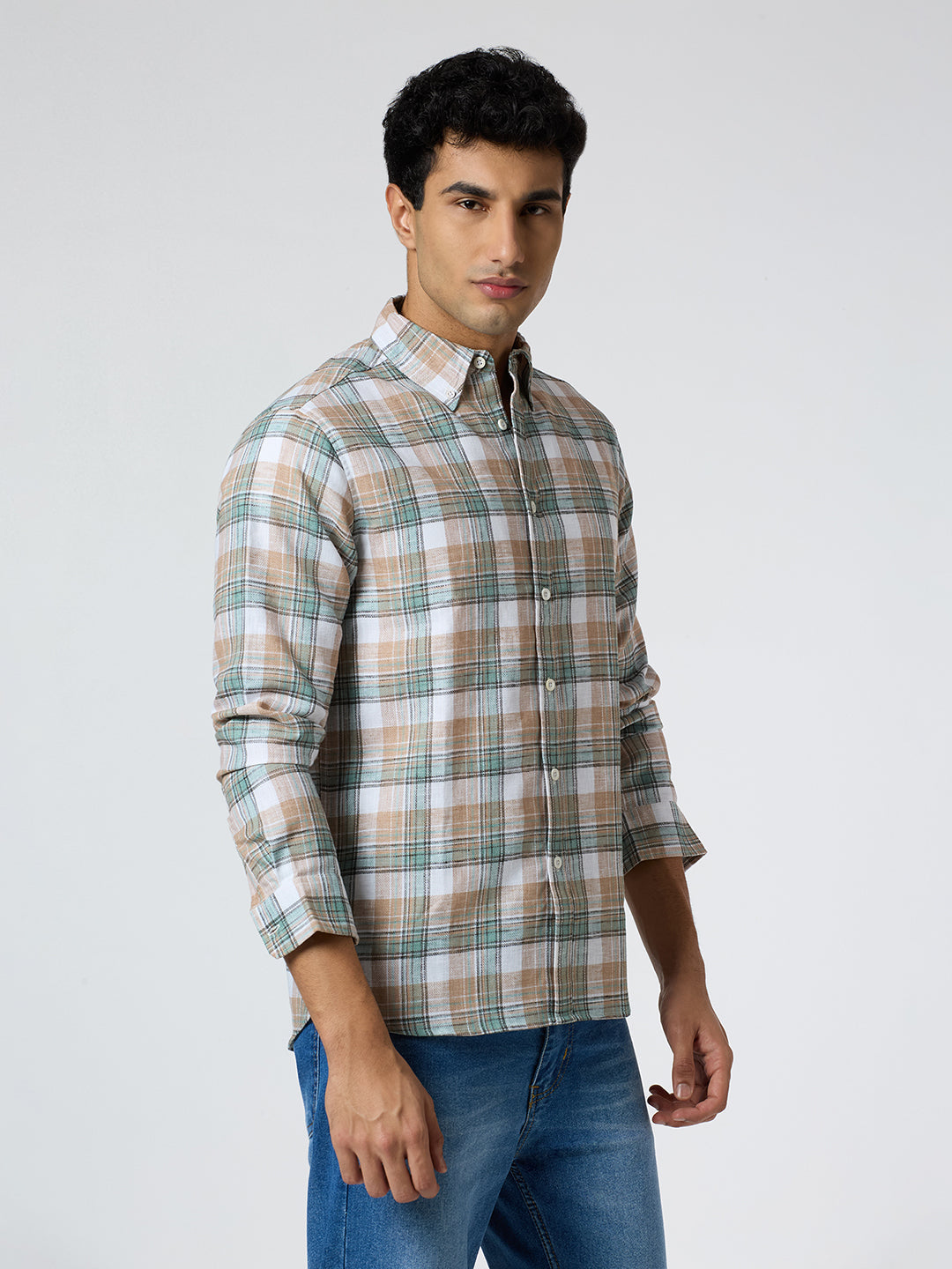 Java Checkered Shirt Green