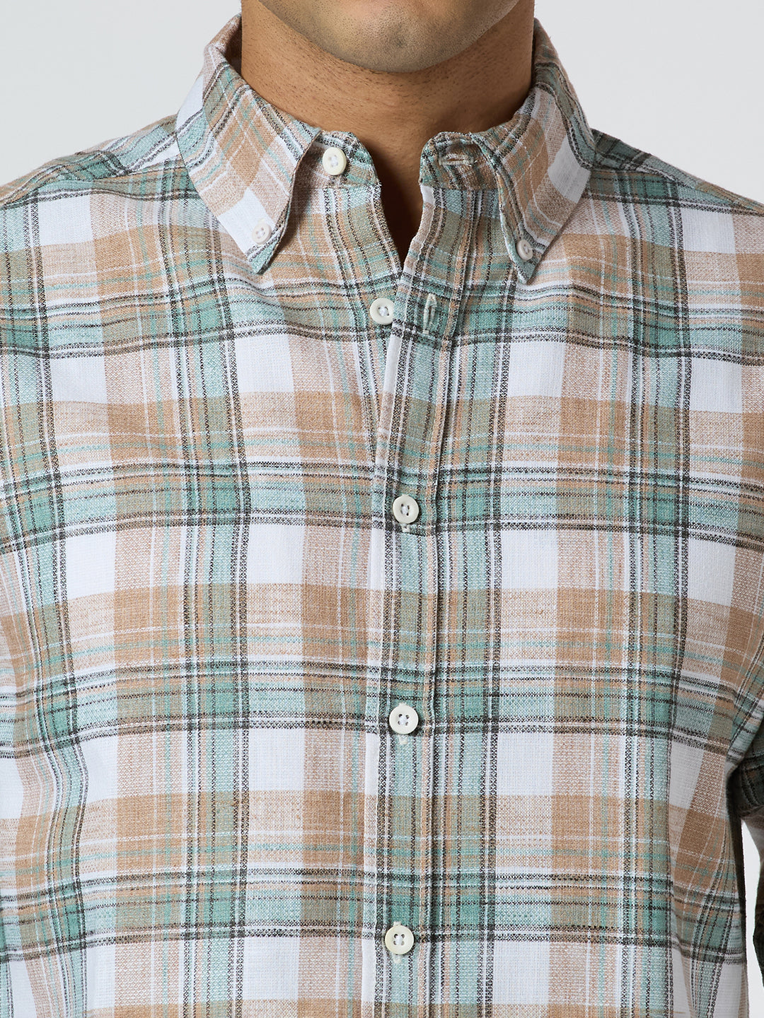 Java Checkered Shirt Green