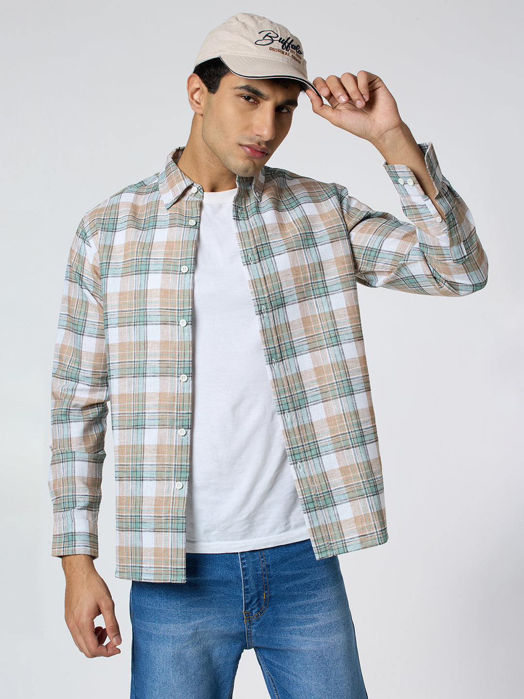 Java Checkered Shirt Green