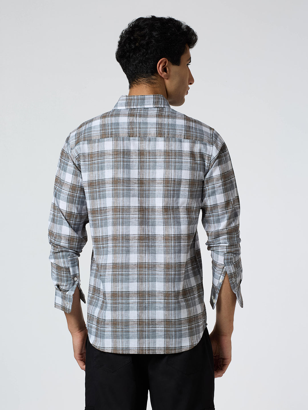 Java Checkered Shirt Grey
