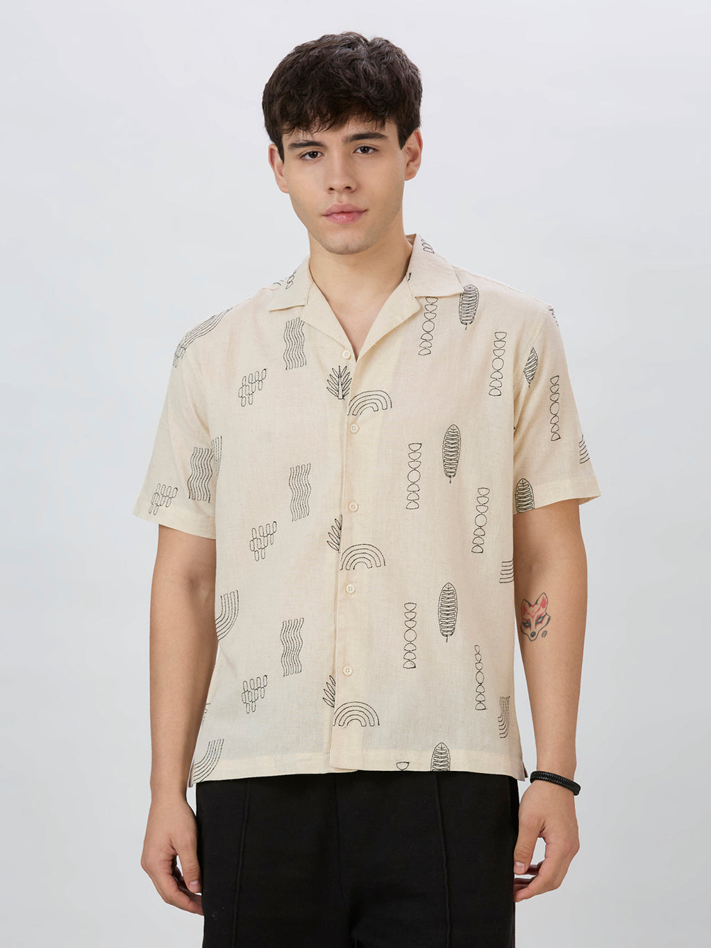 Clay Embroidered Shirt