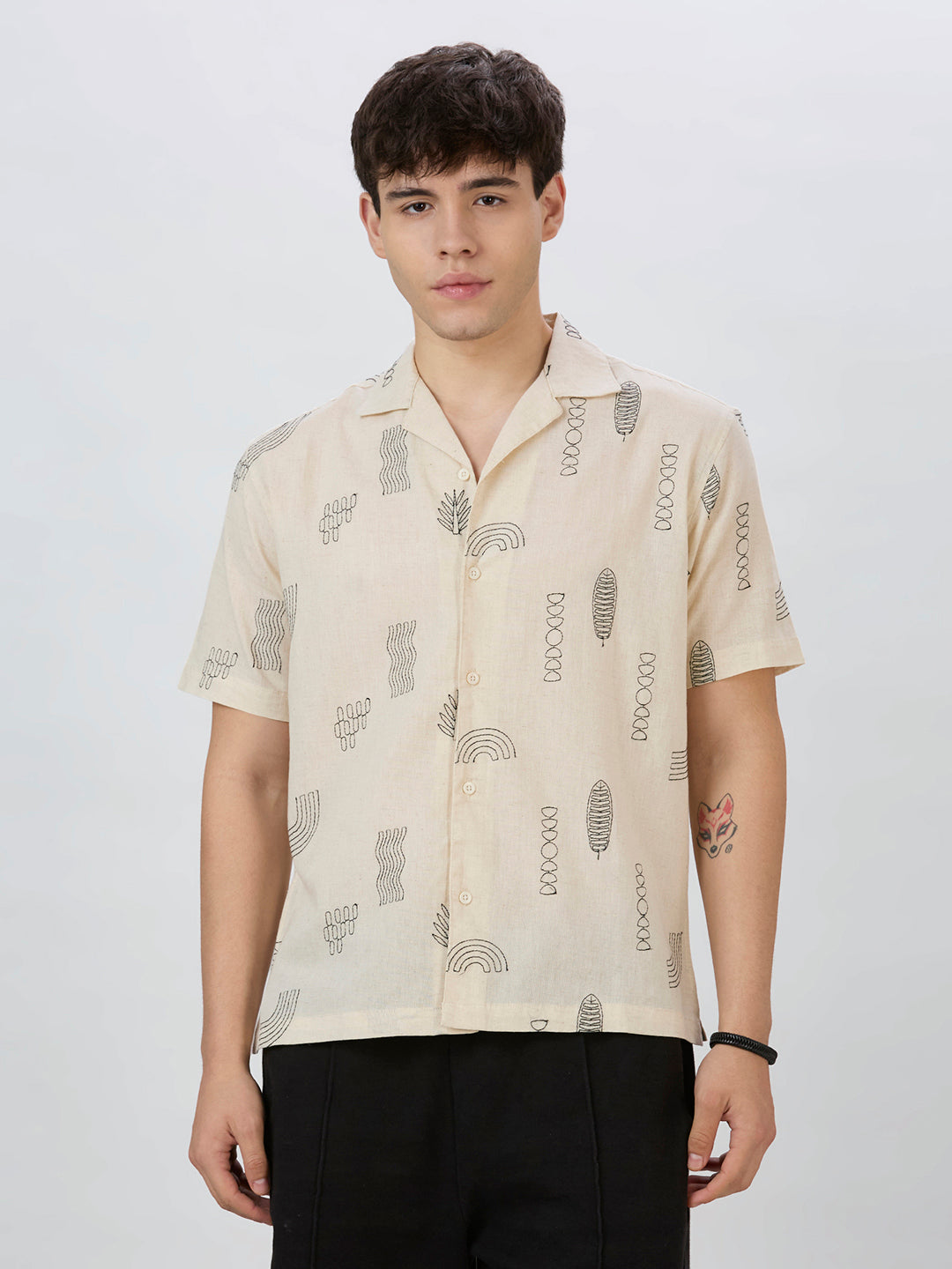 Clay Embroidered Shirt