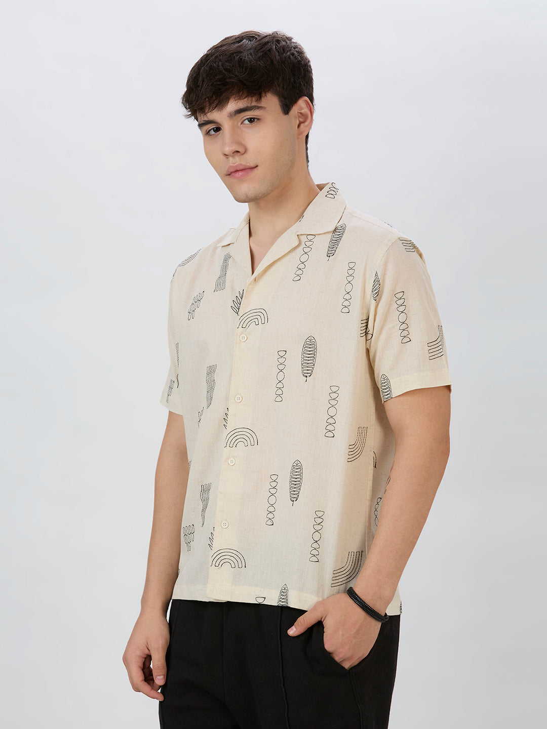 Clay Embroidered Shirt