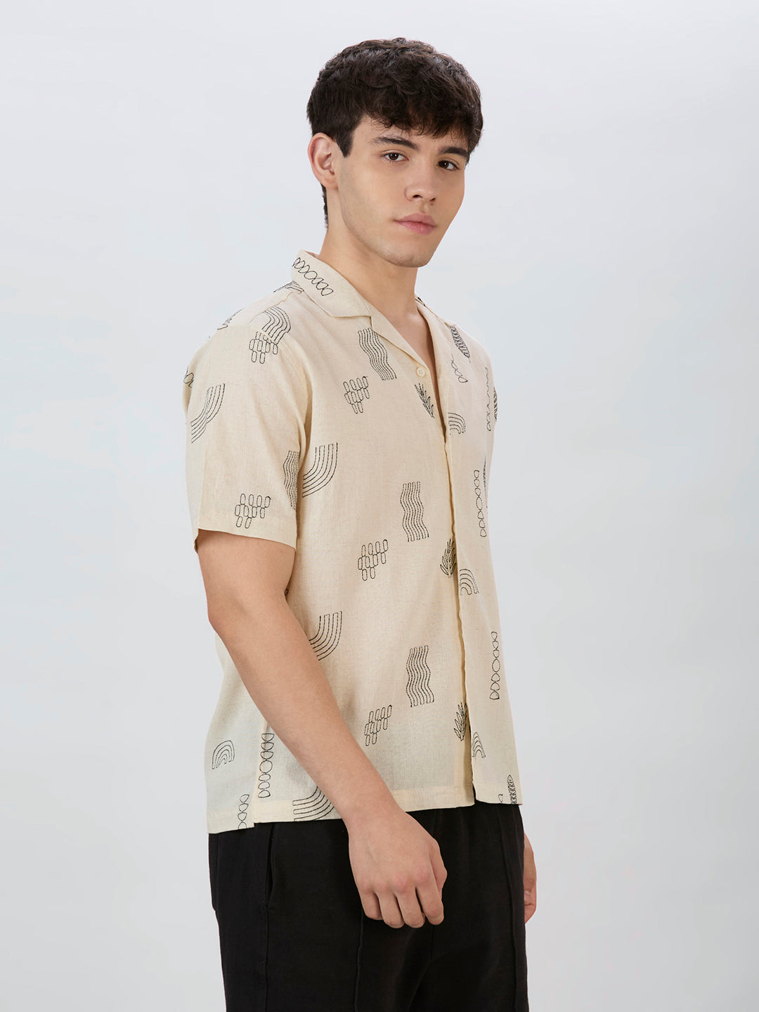 Clay Embroidered Shirt