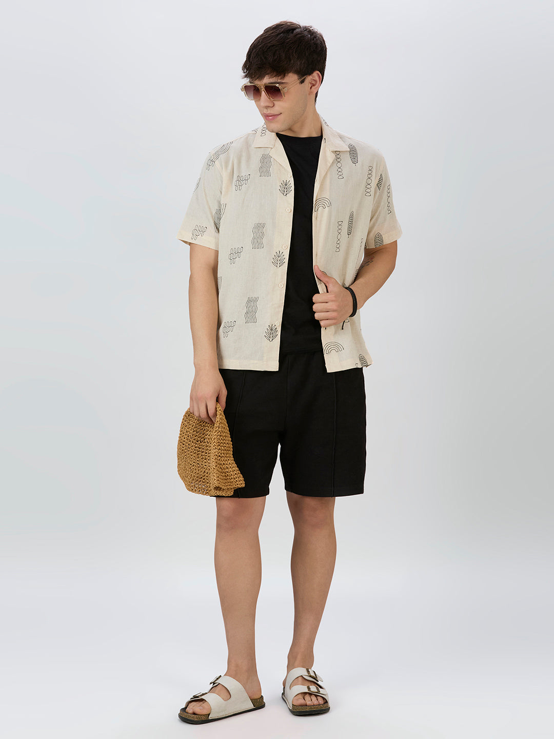 Clay Embroidered Shirt