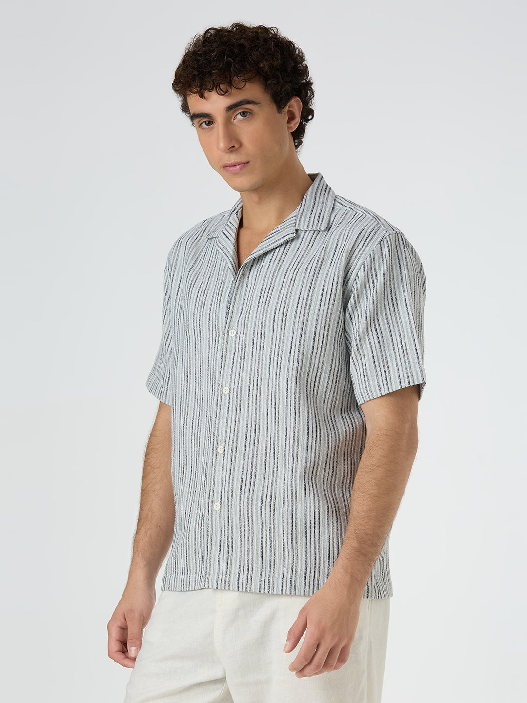 Shore Striped Shirt Green