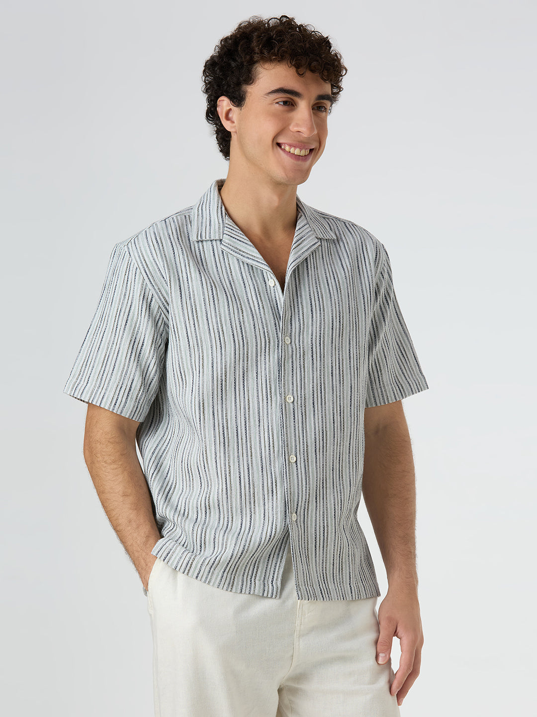 Shore Striped Shirt Green