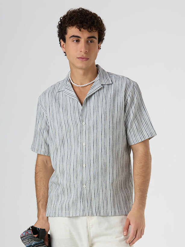 Shore Striped Shirt Green