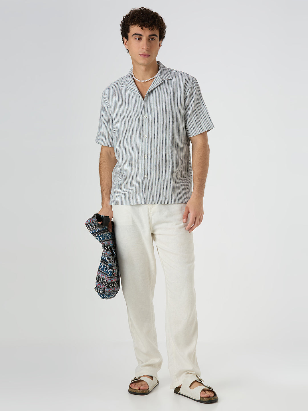 Shore Striped Shirt Green