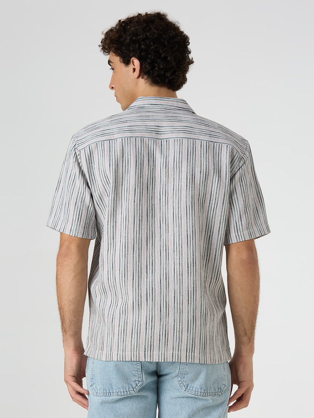 Shore Striped Shirt Pink