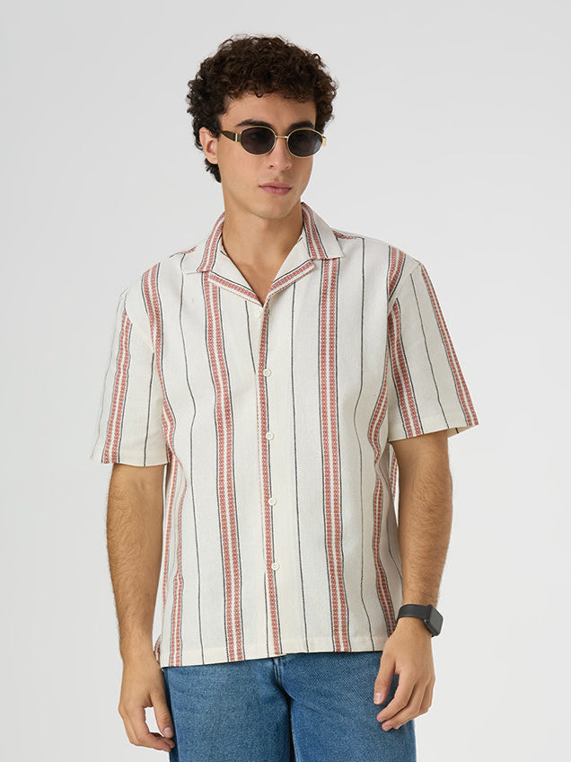 Starlane Striped Shirt Red